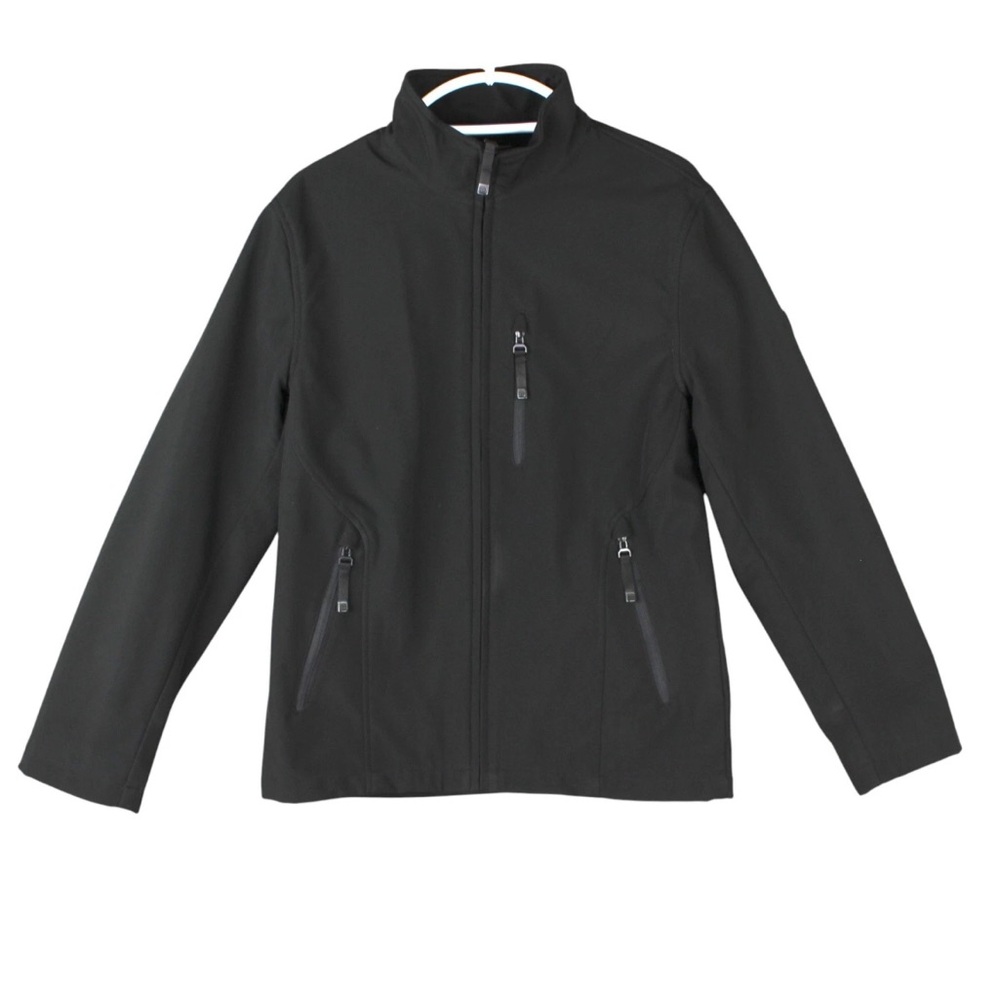 TUMI Men Black TECH Lightweight Jacket Full Zip Lined Size S Performance